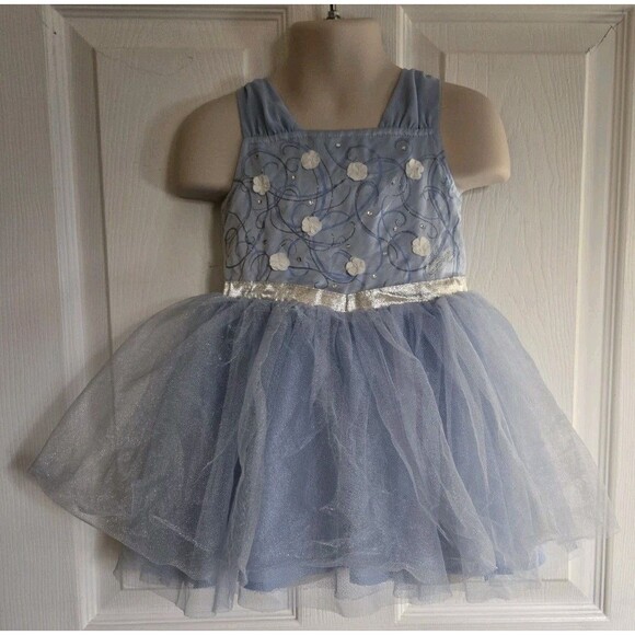 Disney Jumping Beans Cinderella Inspired Blue Dress Beautiful Ball Gown Size 2T - Picture 2 of 14